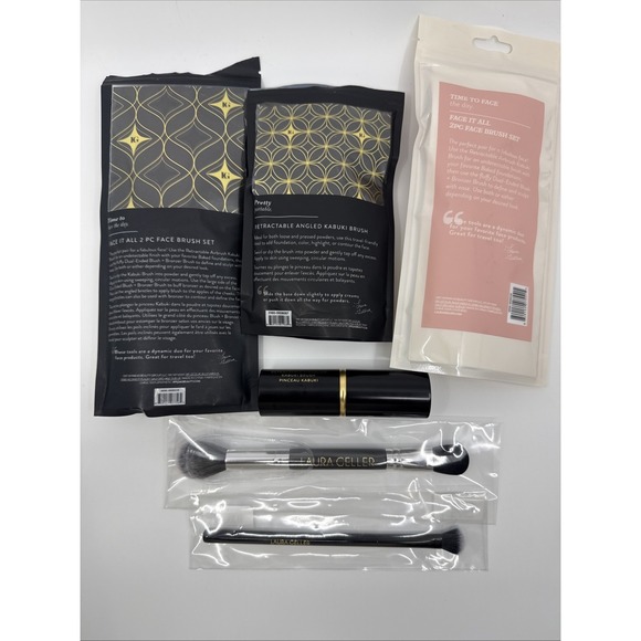Laura Geller Face It All & Various Retractable Makeup Brushes New In Package - Picture 7 of 7